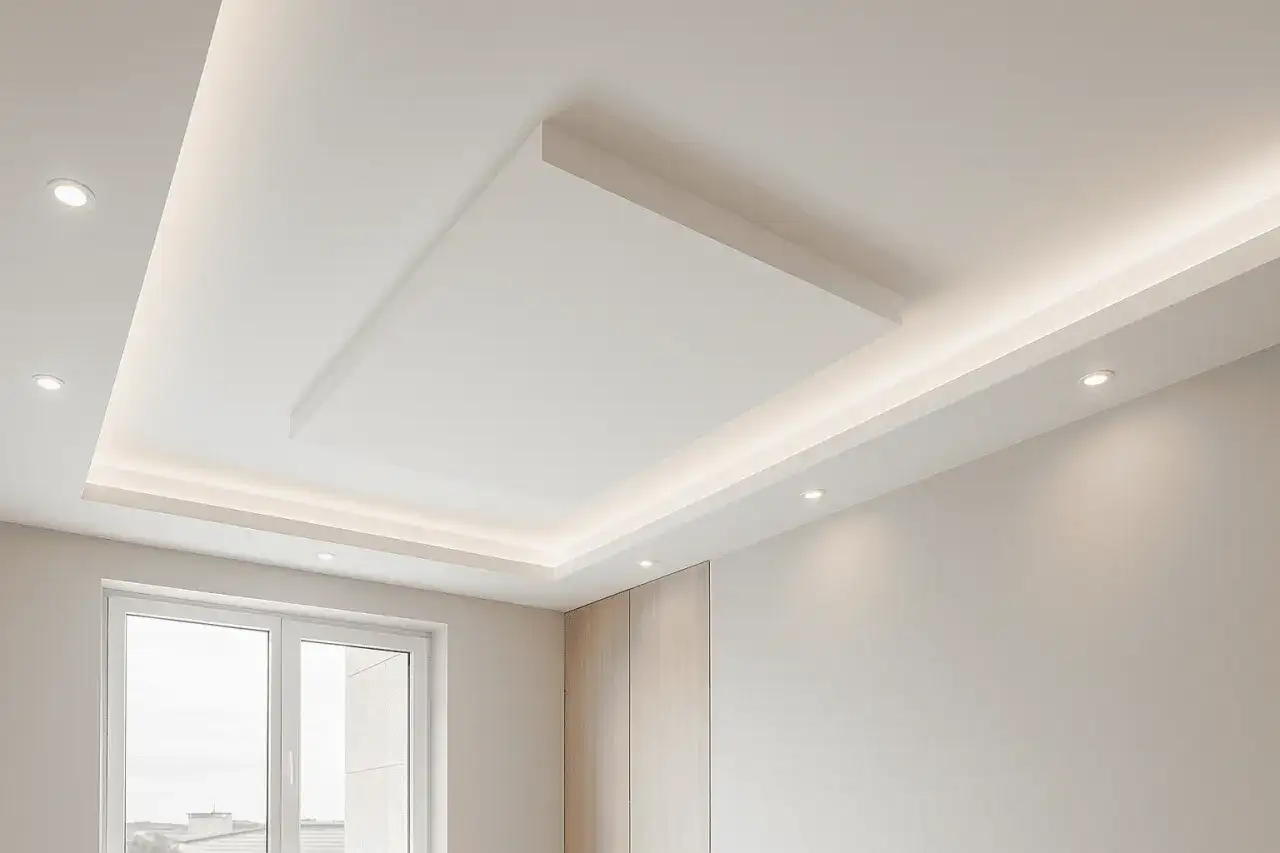 Soffitto in cartongesso con illuminazione a led integrata, un'idea moderna per valorizzare ogni ambiente, anche la cucina.