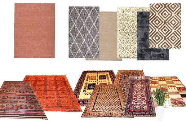 Una collezione di tappeti famosi, con motivi geometrici, floreali e tradizionali, pronti ad arredare ogni ambiente.