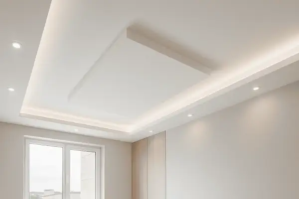 Soffitto in cartongesso con illuminazione a led integrata, un'idea moderna per valorizzare ogni ambiente, anche la cucina.
